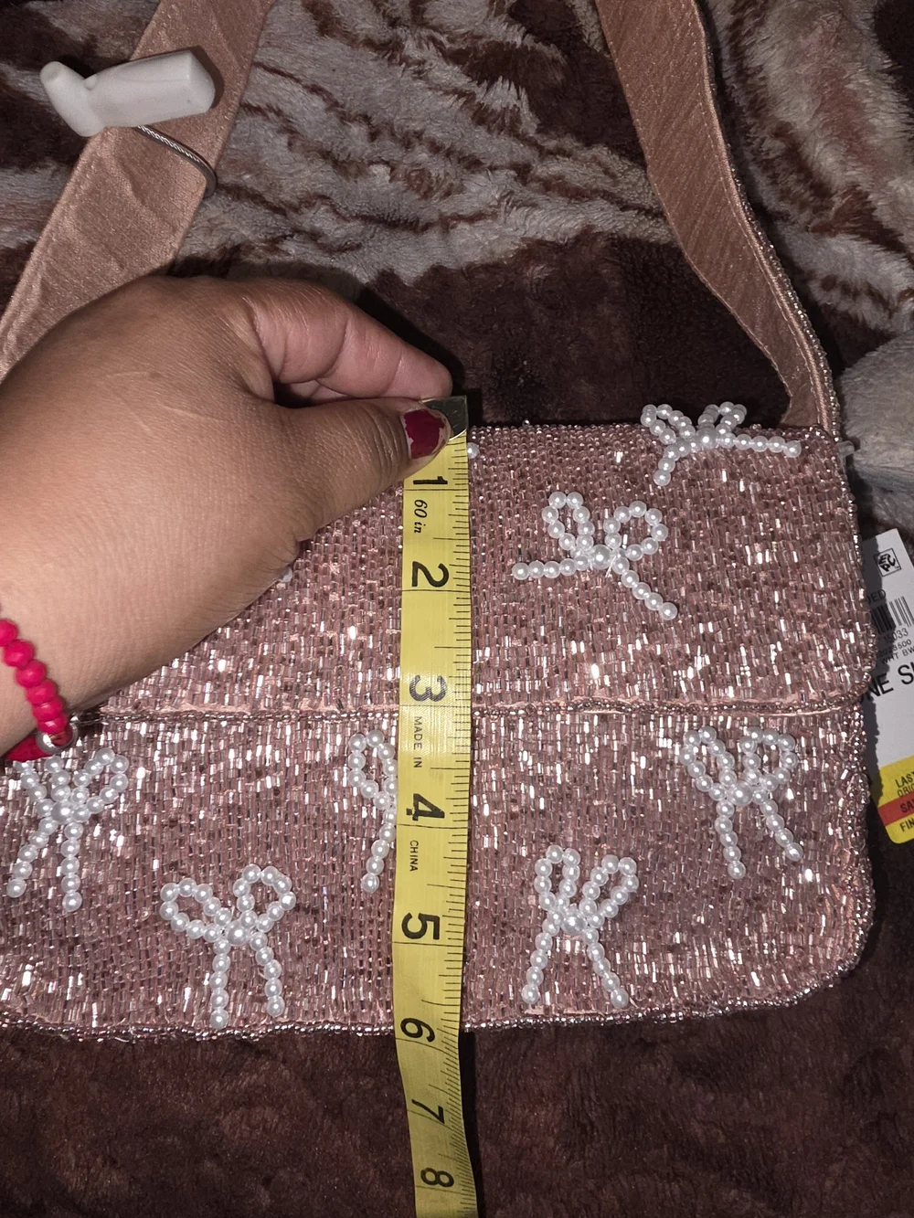 NEW ON 34TH Hand Beaded Shoulder Bag, Exclusively At Macy's In Pattern